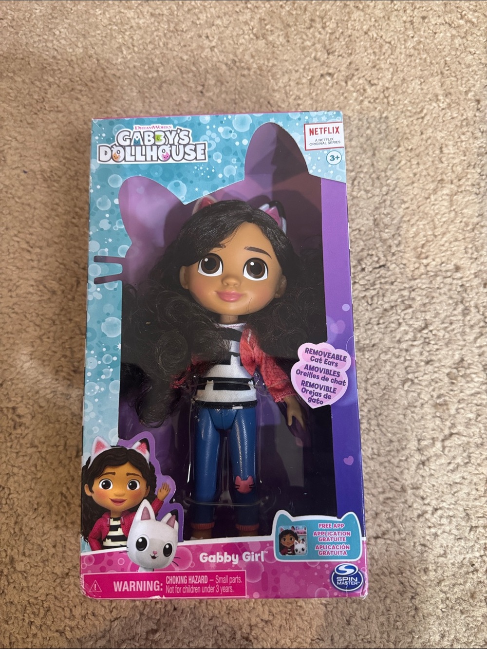 Gabby’s Dollhouse Gabby Girl Doll - Purple & Pink Outfit